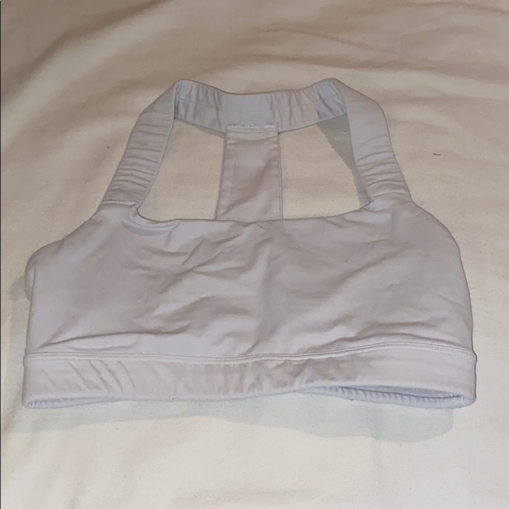 White sports bra